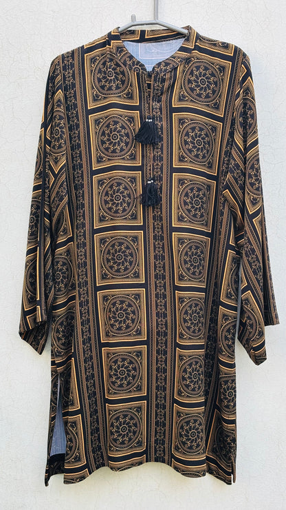 Winter Marina – Premium Printed Winter Kurta for Women