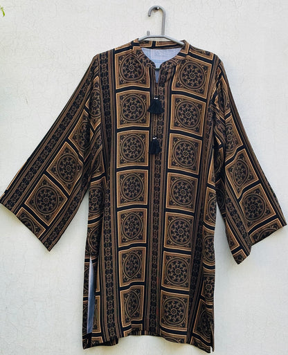 Winter Marina – Premium Printed Winter Kurta for Women