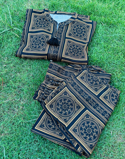 Winter Marina – Premium Printed Winter Kurta for Women