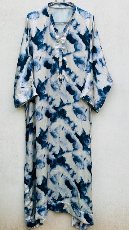 ✨ Kaftan Silk Suit – 1 Piece | Free Size ✨